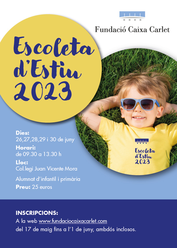 Fundació Caixa Carlet Escoleta d'estiu 2023