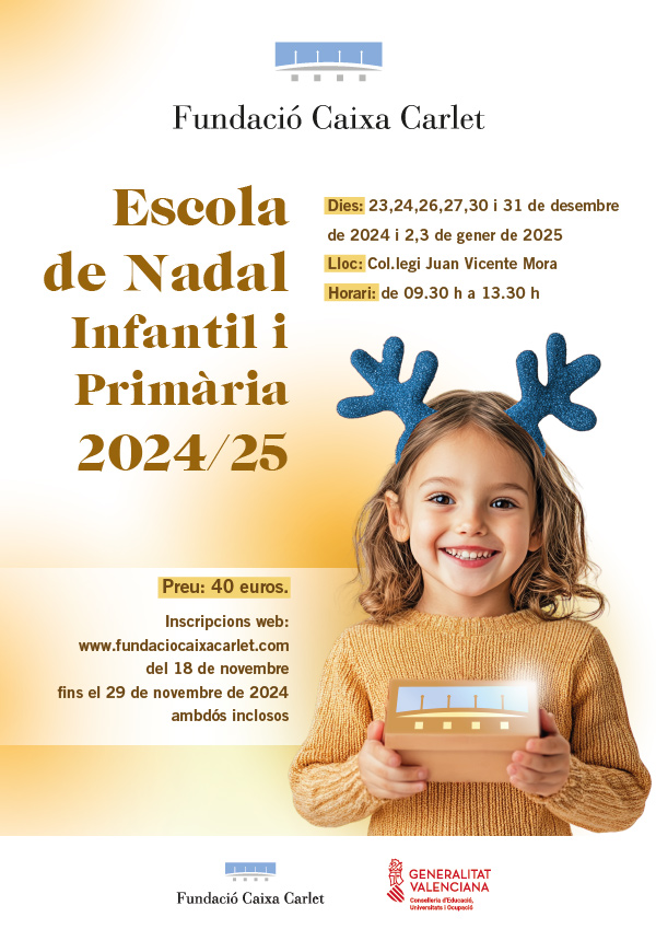 Escola de Nadal 2024 Fundació Caixa Carlet