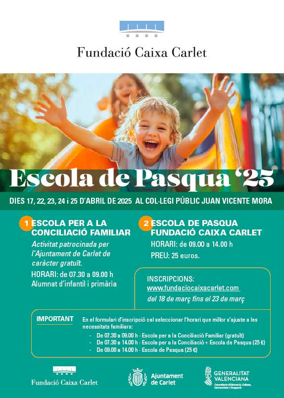 Escola de Pasqua 2025 Fundació Caixa Carlet