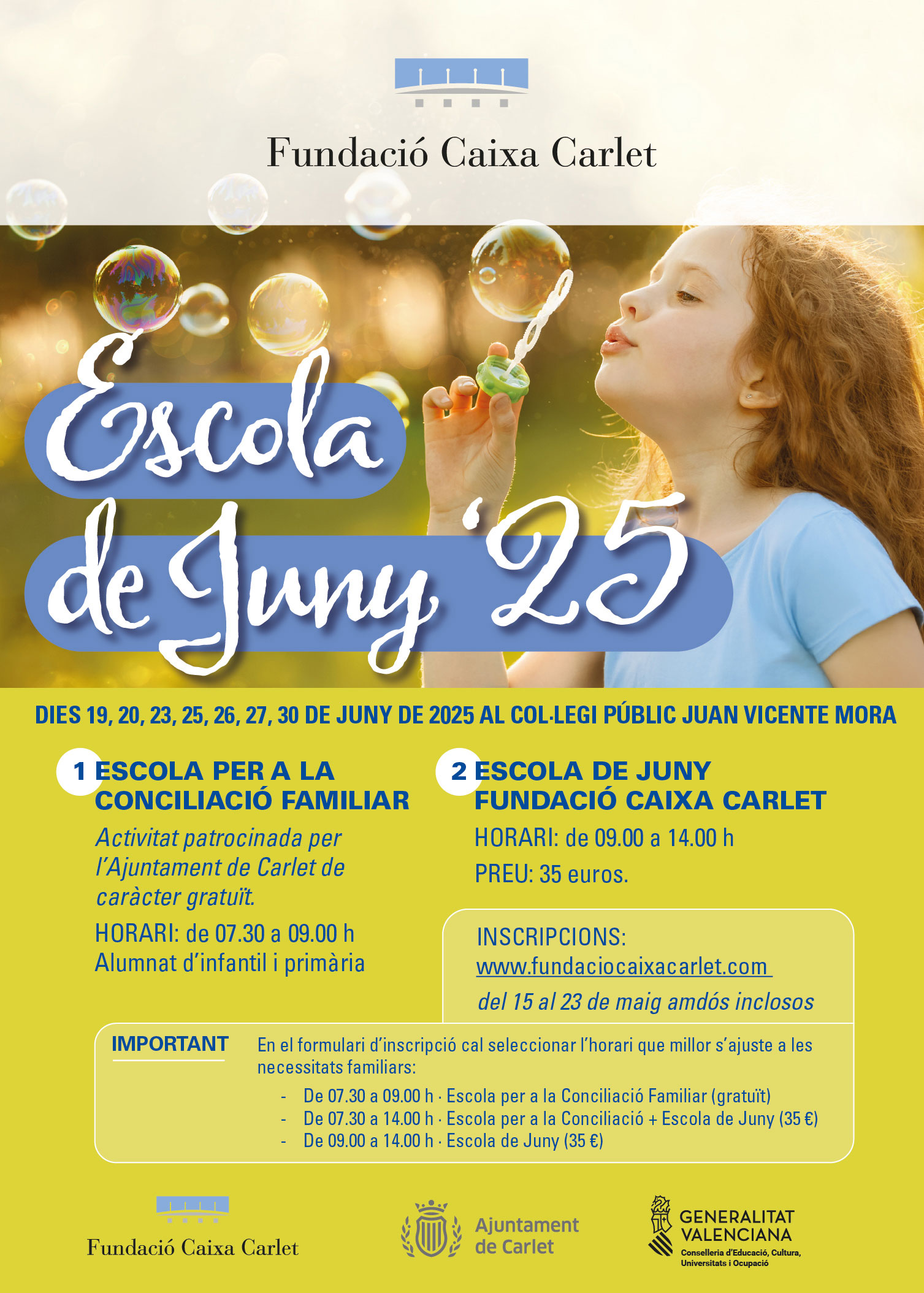 Fundació Caixa Carlet - Escola de Juny 2025